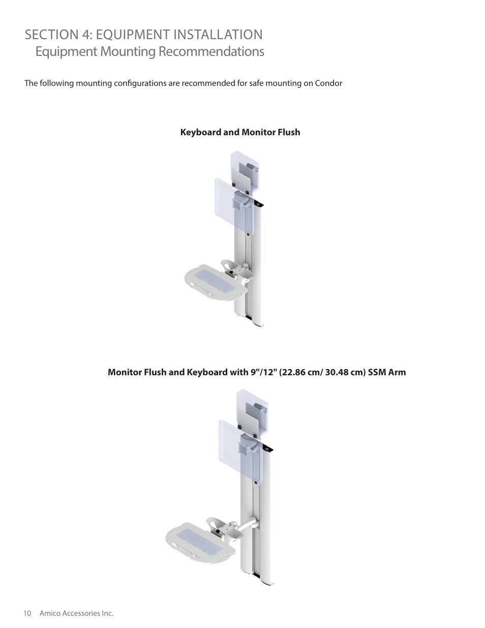 Amico Condor Adjustable Height Channel User Manual | Page 10 / 20