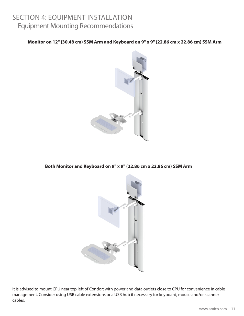 Amico Condor Adjustable Height Channel User Manual | Page 11 / 20