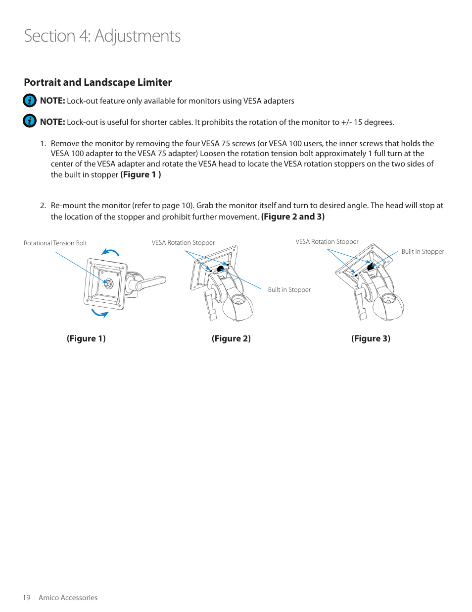 Amico SSM Monitor Arms (Side to Side) User Manual | Page 22 / 31