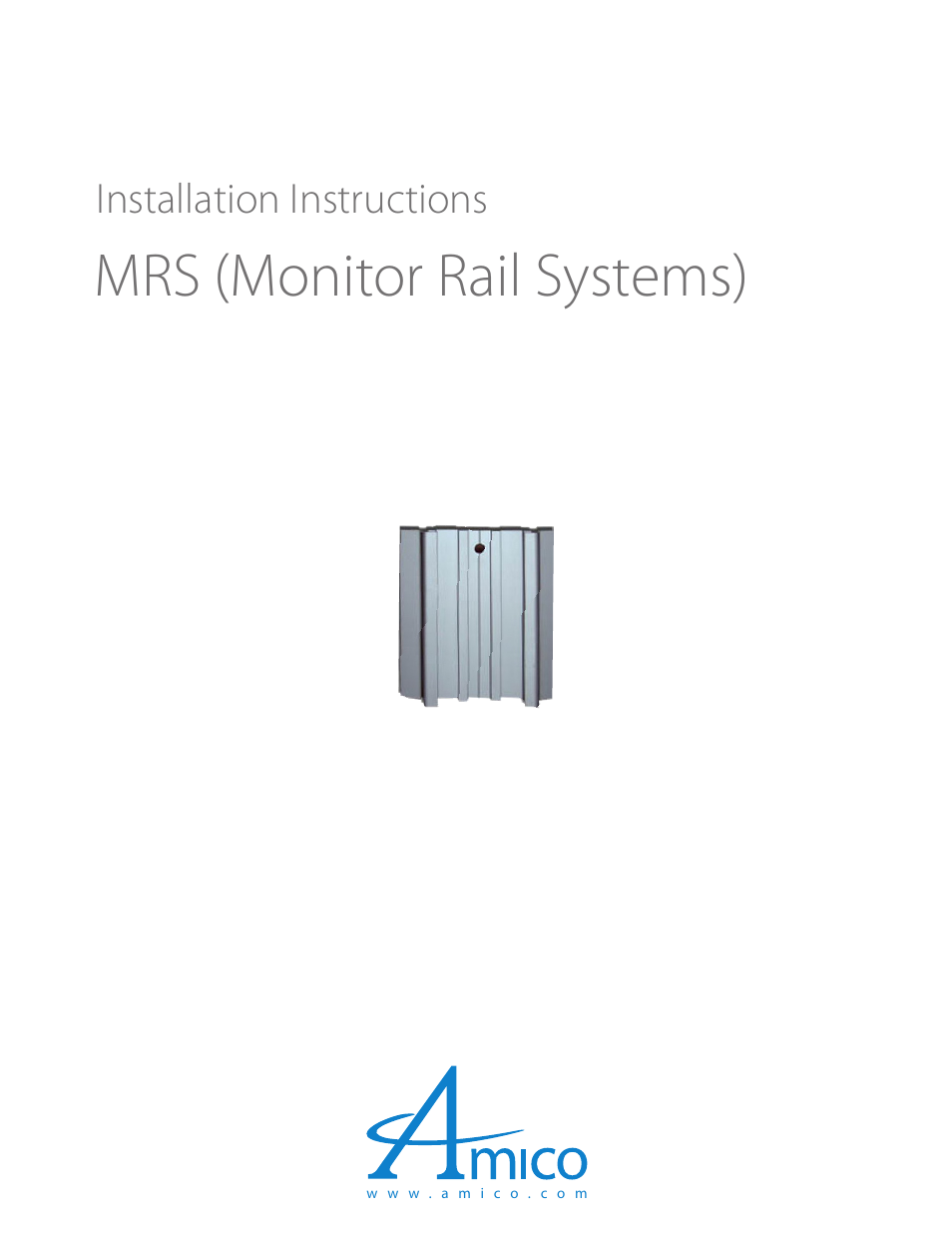 Amico Equipment Rails User Manual | 12 pages