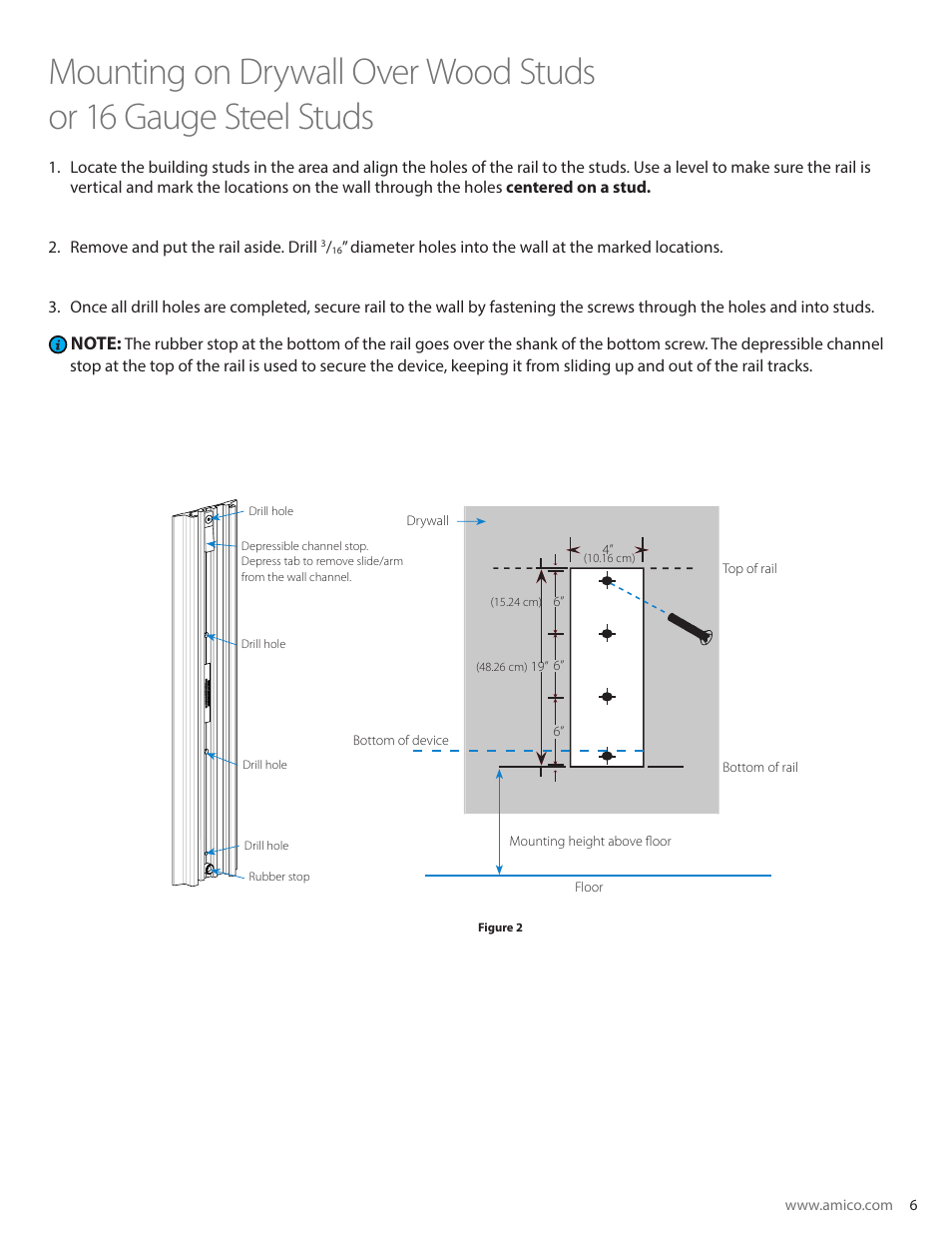 Amico Equipment Rails User Manual | Page 7 / 12