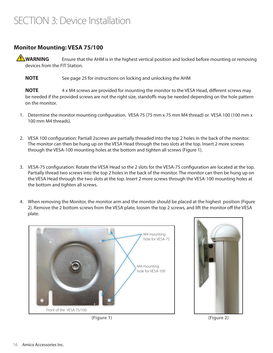 Amico Falcon Combo Arm User Manual | Page 16 / 44