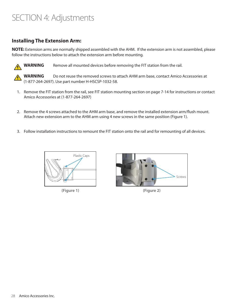Amico Falcon Combo Arm User Manual | Page 28 / 44