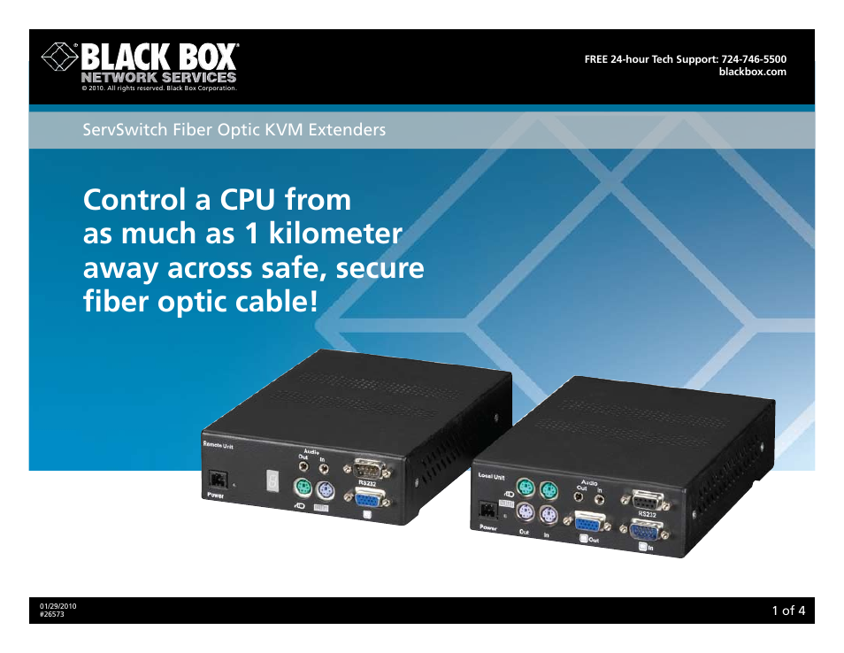 Black Box 26573 User Manual | 4 pages