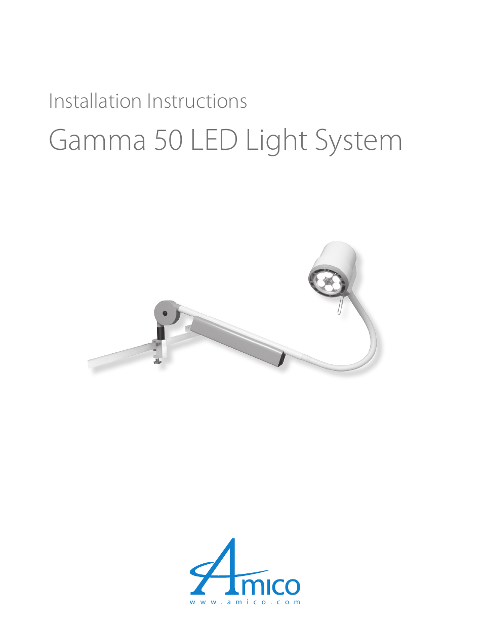 Amico Gamma 50 LED User Manual | 18 pages