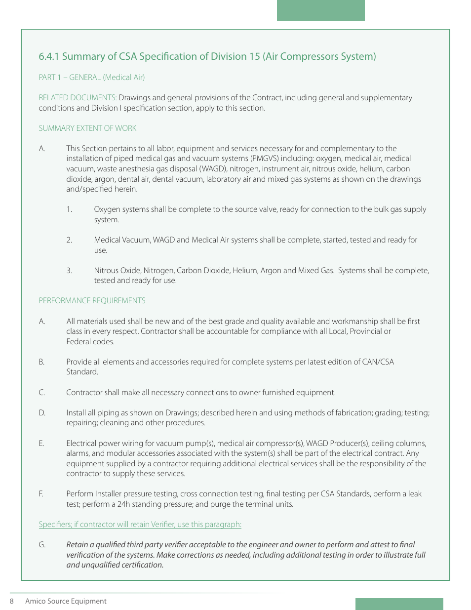 Amico CSA Triplex SCD Modular Stack Mount User Manual | Page 10 / 36