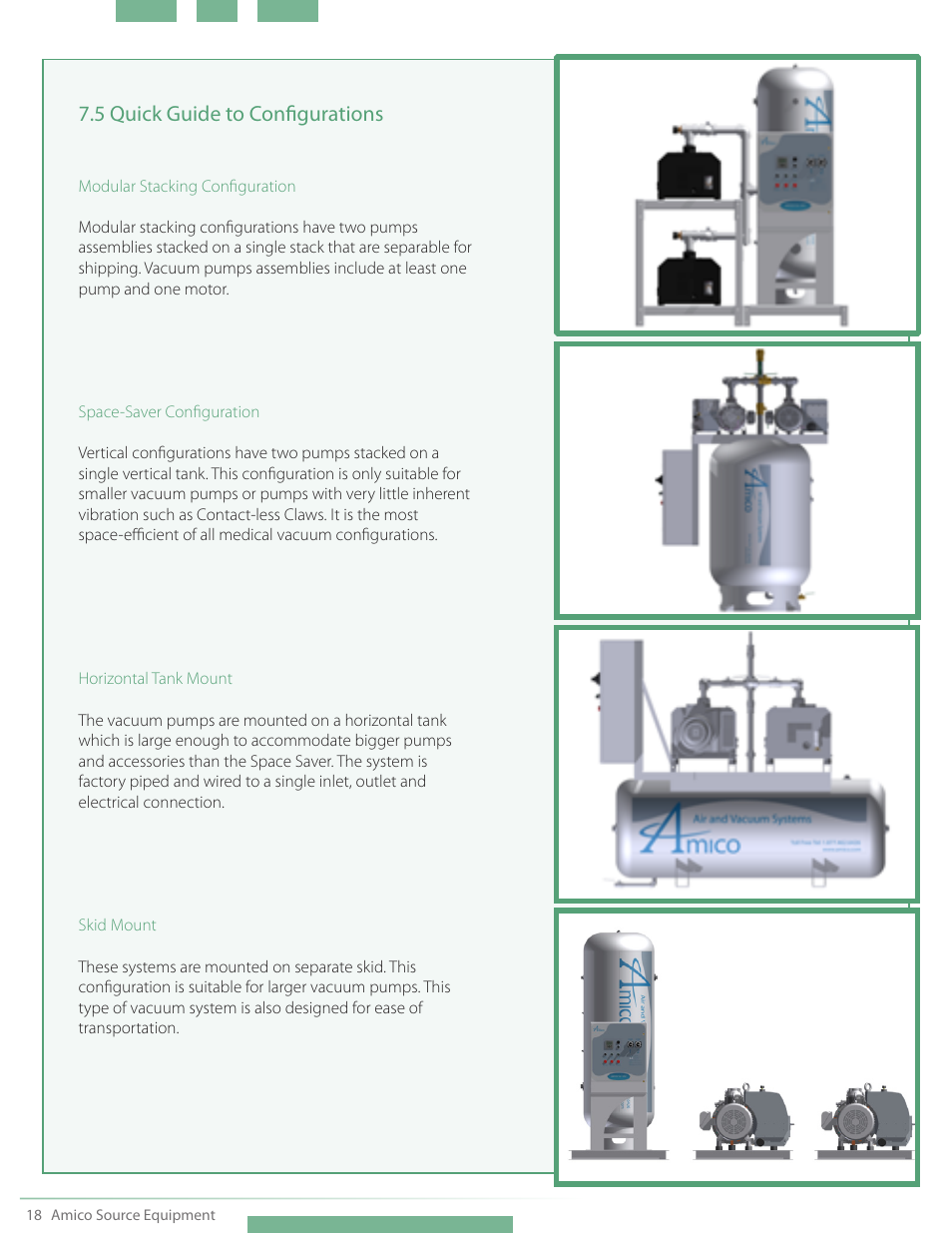 5 quick guide to configurations | Amico NFPA Triplex RVL Modular Stack Mount User Manual | Page 20 / 51