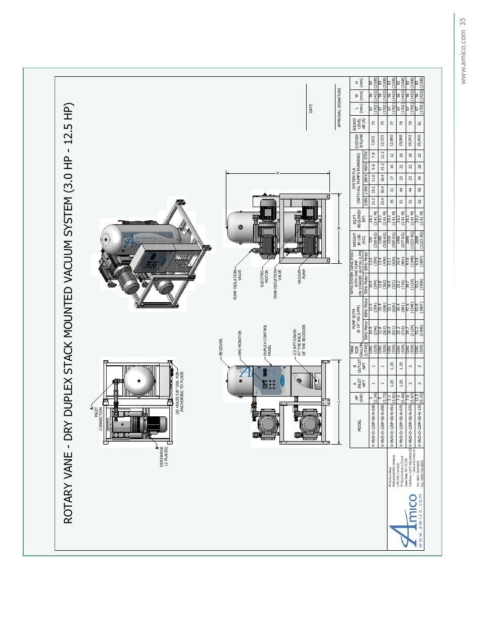 W.amic o.c om 35 | Amico NFPA Triplex RVL Modular Stack Mount User Manual | Page 37 / 51