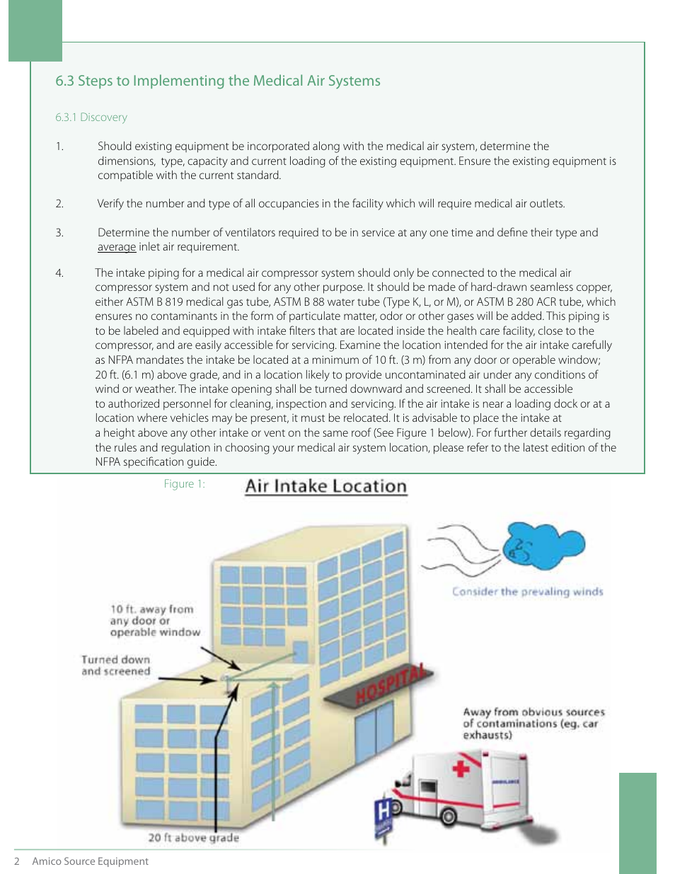 3 steps to implementing the medical air systems | Amico NFPA Triplex SCD Modular Stack Mount User Manual | Page 4 / 40