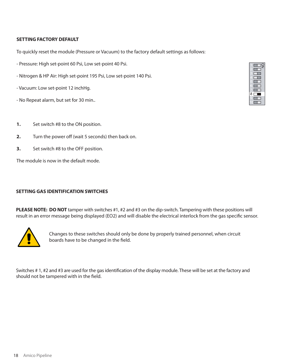 User responsibility | Amico Nema 4 Master Alarm User Manual | Page 18 / 56