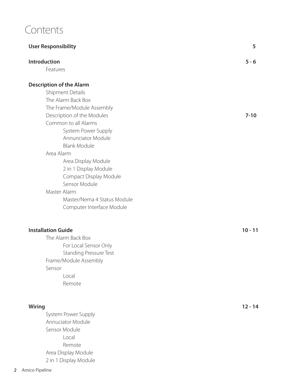 Amico Nema 4 Master Alarm User Manual | Page 2 / 56
