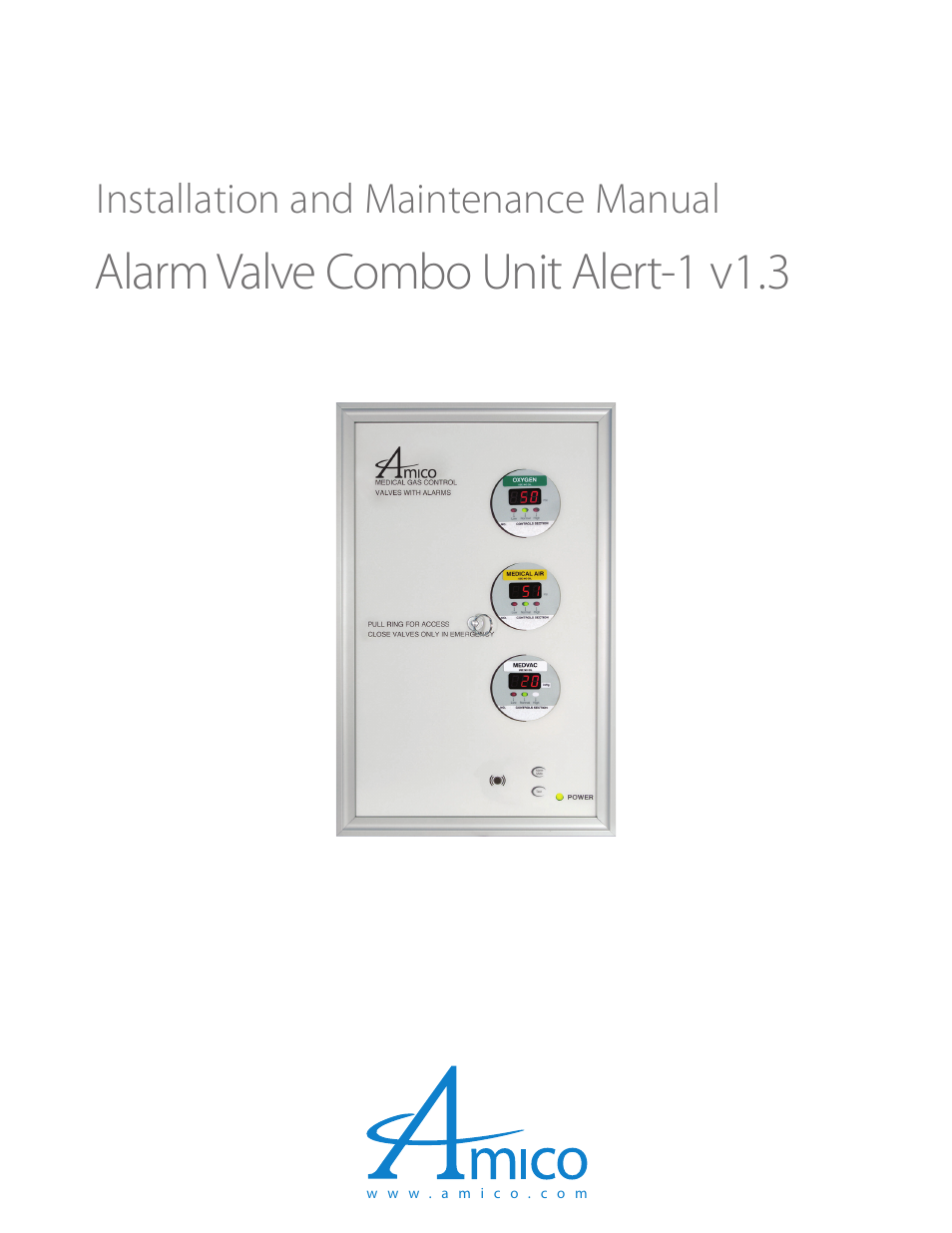 Amico Valve Alarm Combo Unit User Manual | 32 pages