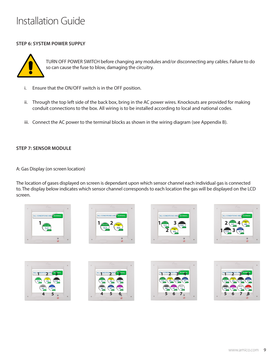 User responsibility, Installation guide, Warning | Caution, Danger | Amico Alert-3 LCD Alarm User Manual | Page 9 / 28