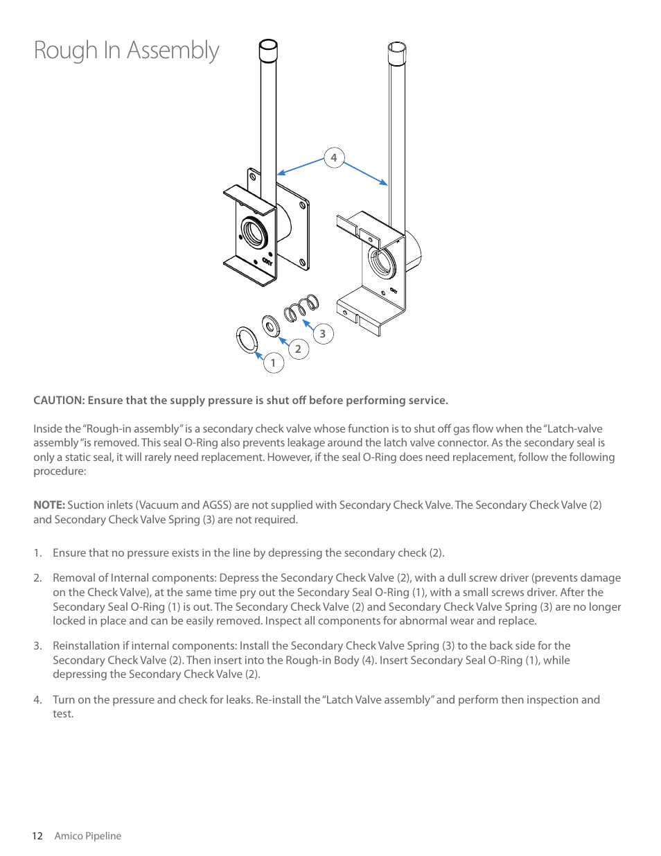 Rough in assembly | Amico British Standard Outlet Slim User Manual | Page 12 / 18
