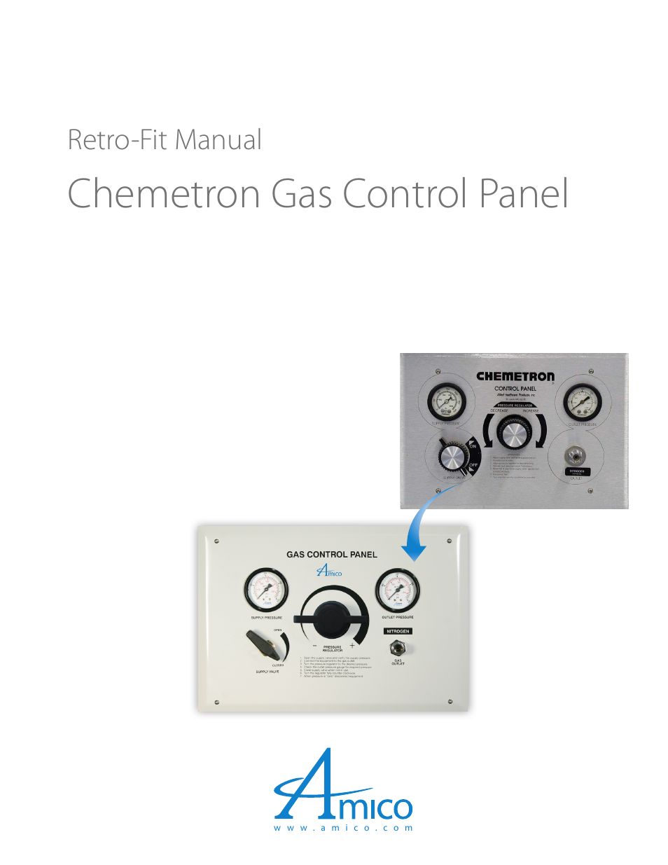 Amico Chemetron Retro-fit Gas Control Panel User Manual | 4 pages