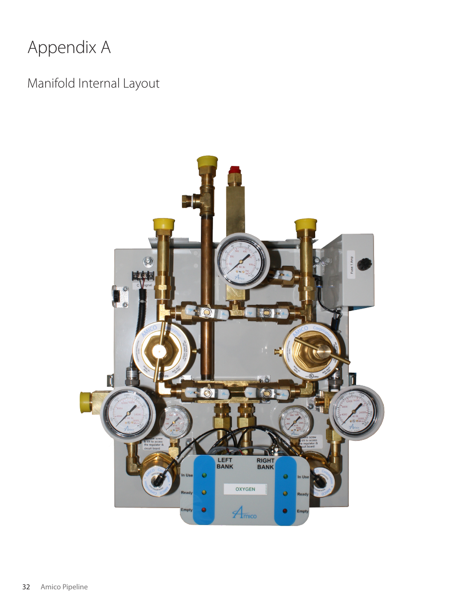 Appendix a, Manifold internal layout | Amico Dome Loaded Manifold CSA User Manual | Page 32 / 44