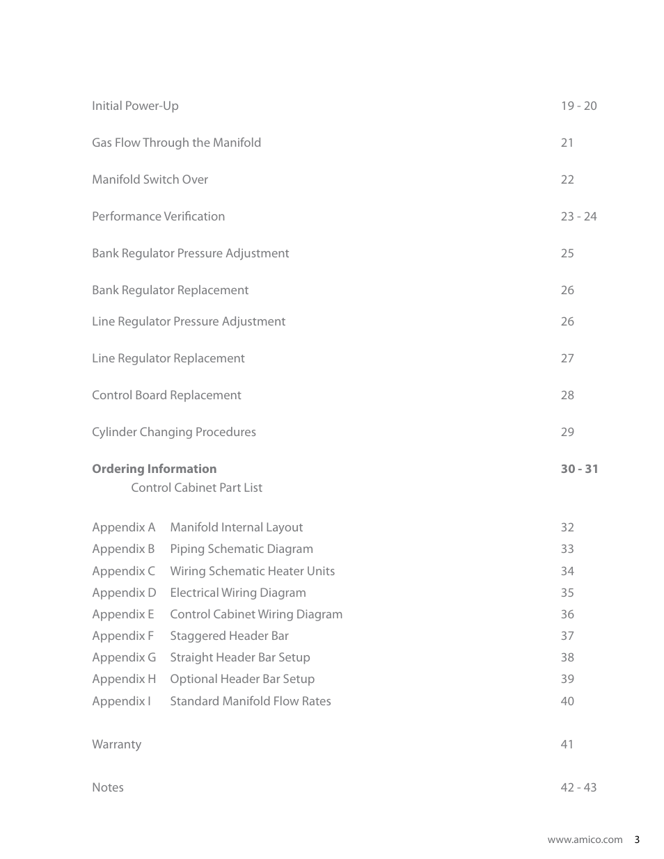 Amico Dome Loaded Manifold Nema-4 NFPA User Manual | Page 3 / 44