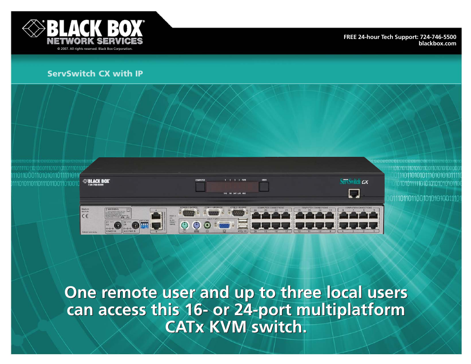 Black Box CATx User Manual | 4 pages