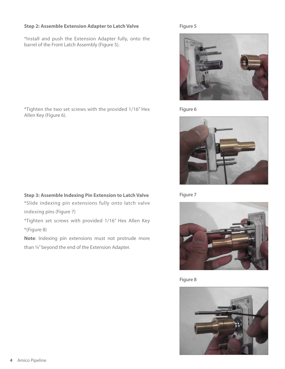 Amico Extended Latch-Valve Kit User Manual | Page 4 / 8