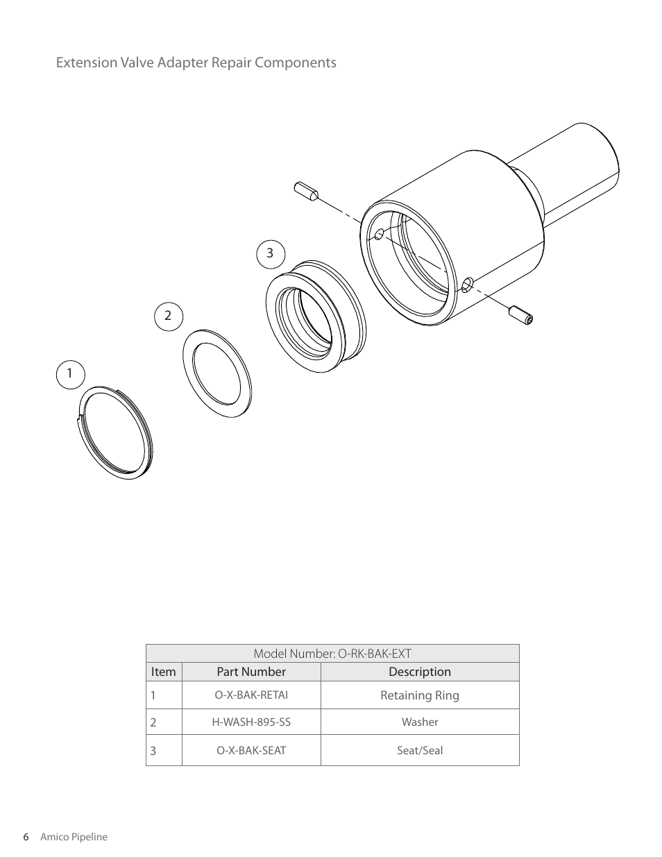 Amico Extended Latch-Valve Kit User Manual | Page 6 / 8