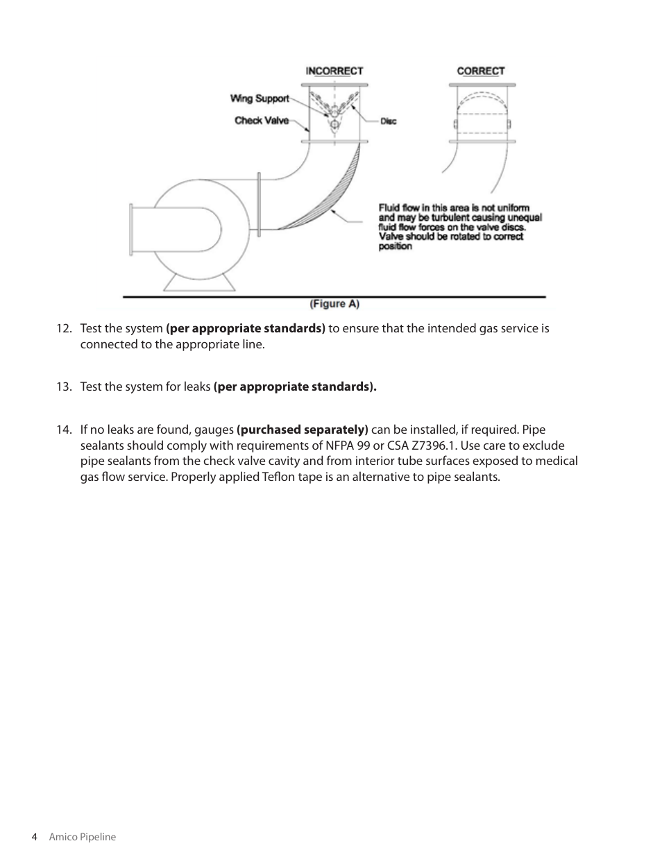 Amico Medical Gas Check Valve with Extensions User Manual | Page 4 / 8