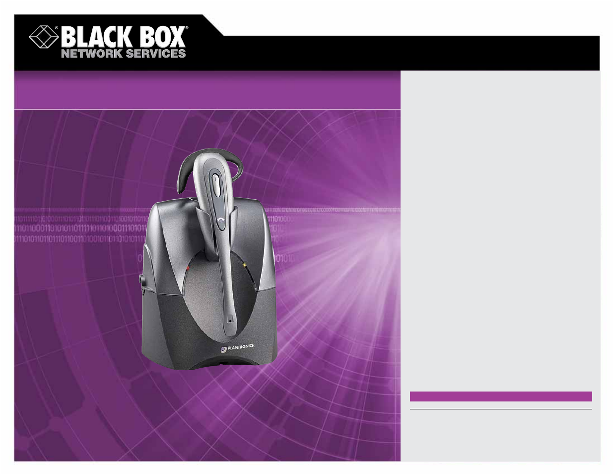 Black Box Surround Sound Headphone User Manual | 1 page