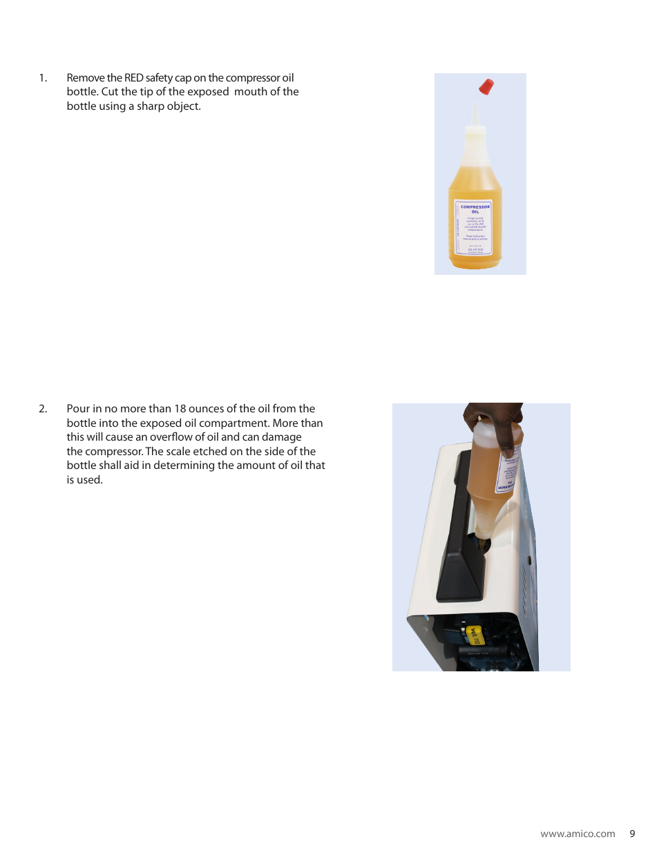 Amico TTS Vertical Flat Wall User Manual | Page 9 / 20