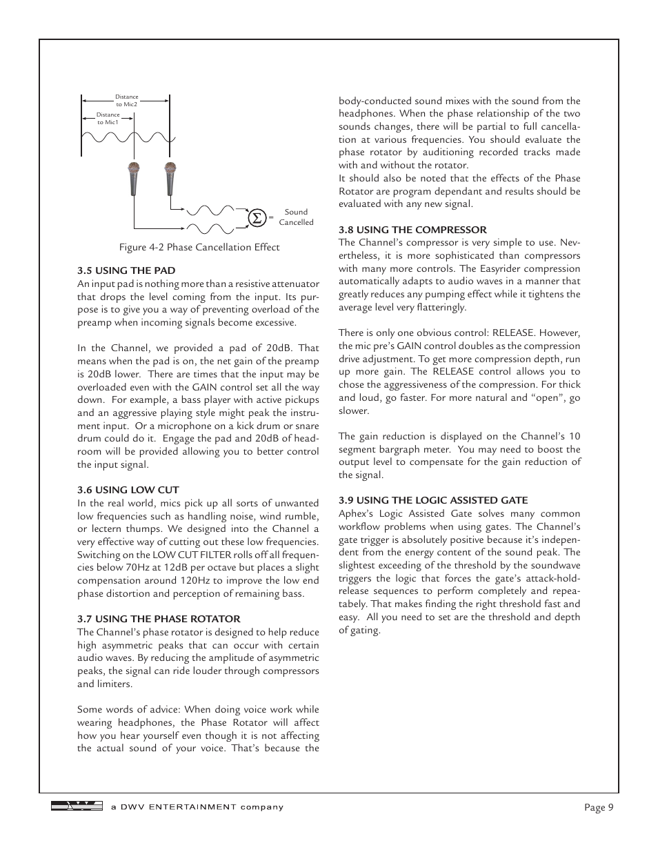 Aphex Channel User Manual | Page 9 / 14