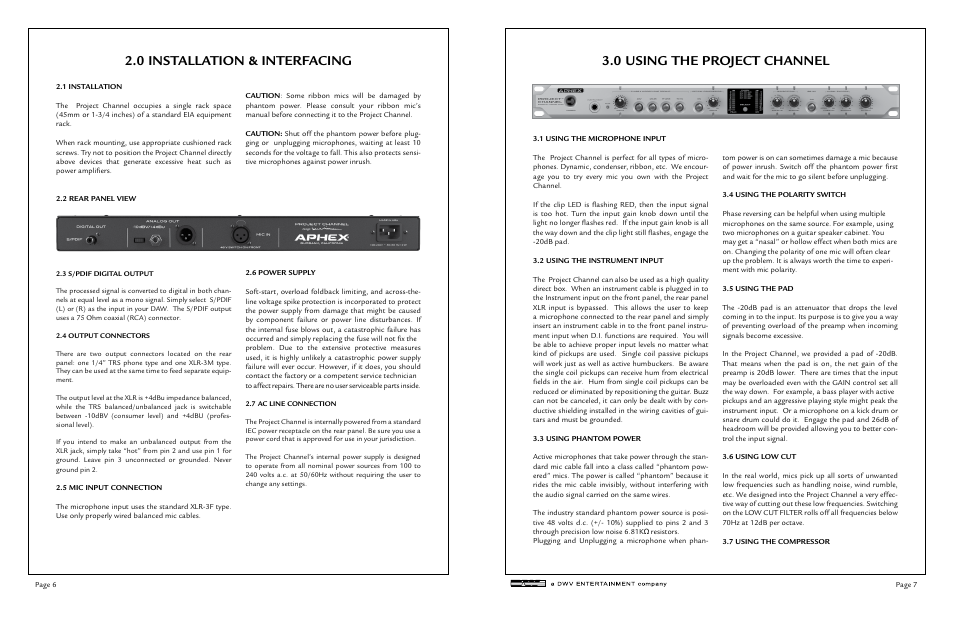 Aphex Project Channel User Manual | Page 4 / 6