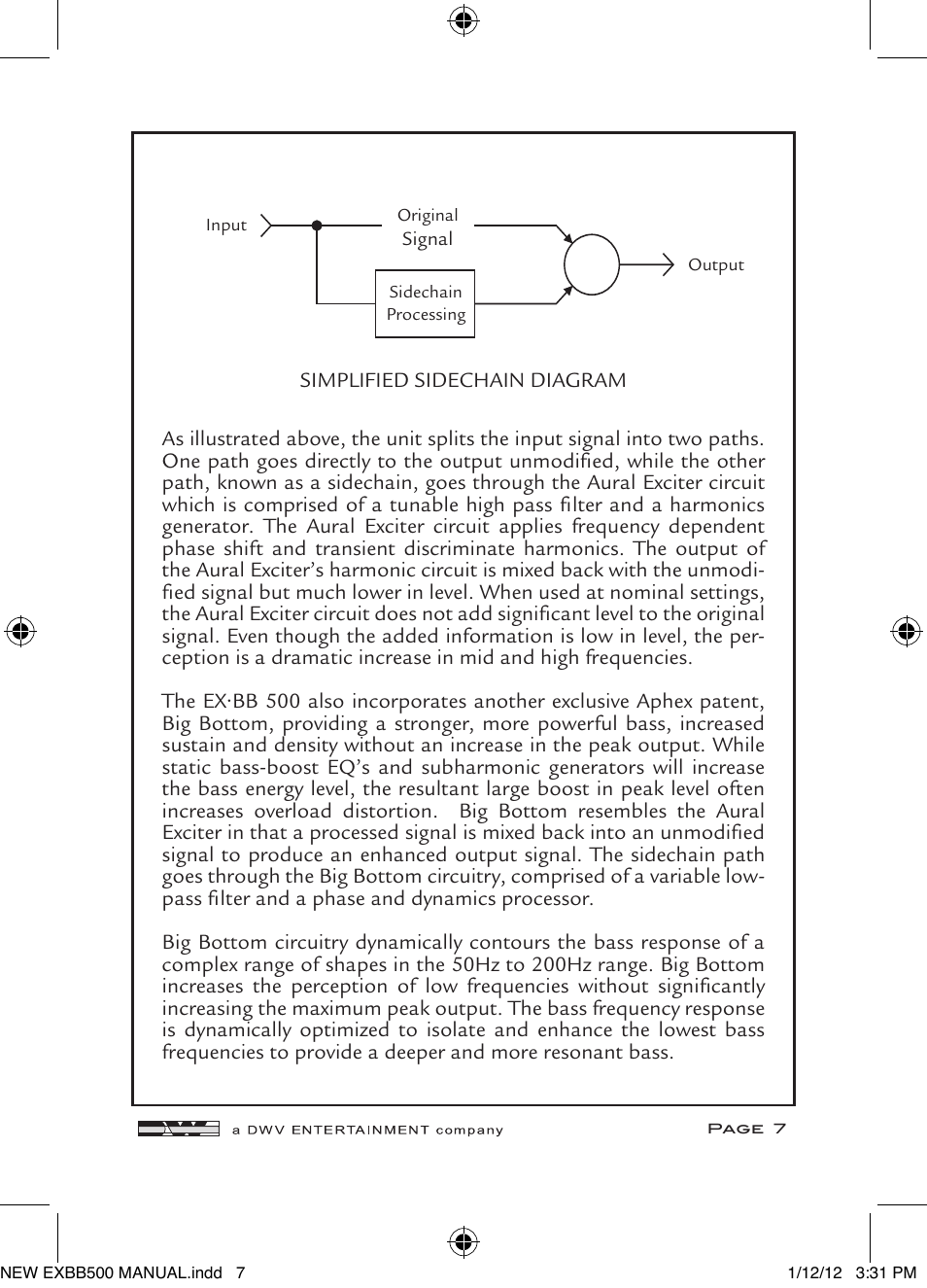 Aphex EX BB 500 User Manual | Page 7 / 16