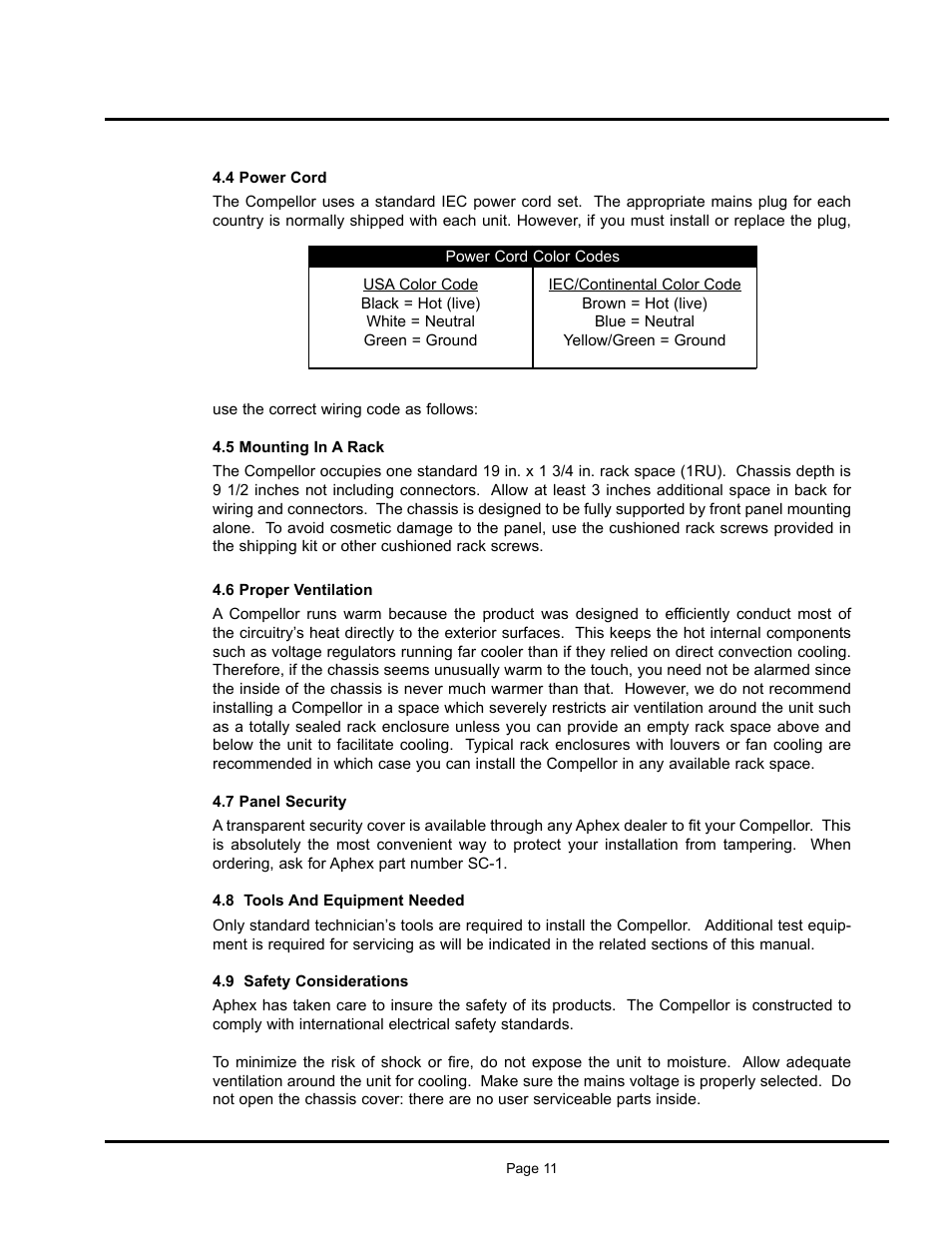 320d | Aphex 320D Compellor User Manual | Page 11 / 43