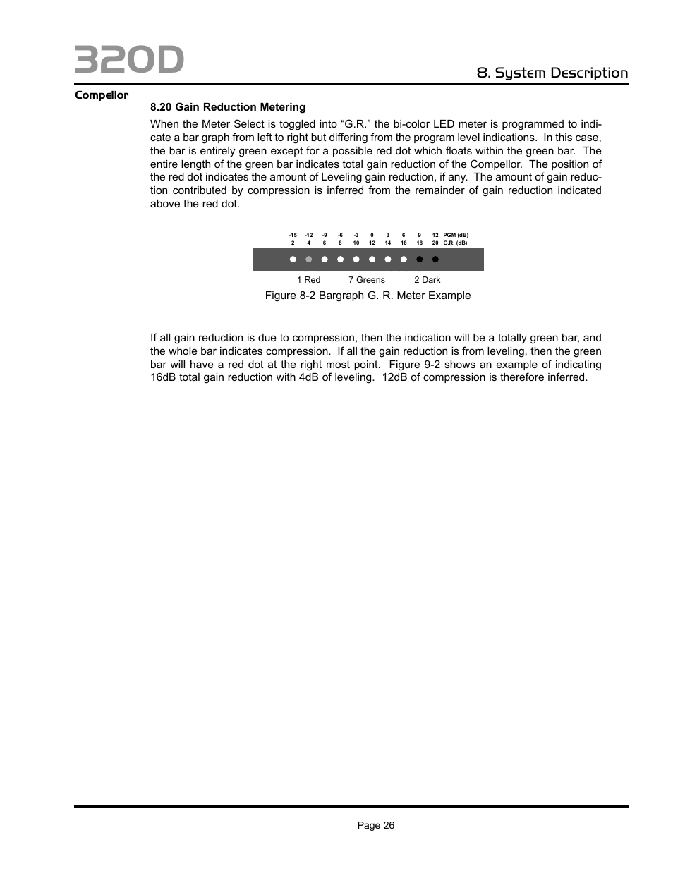 320d, System description | Aphex 320D Compellor User Manual | Page 26 / 43