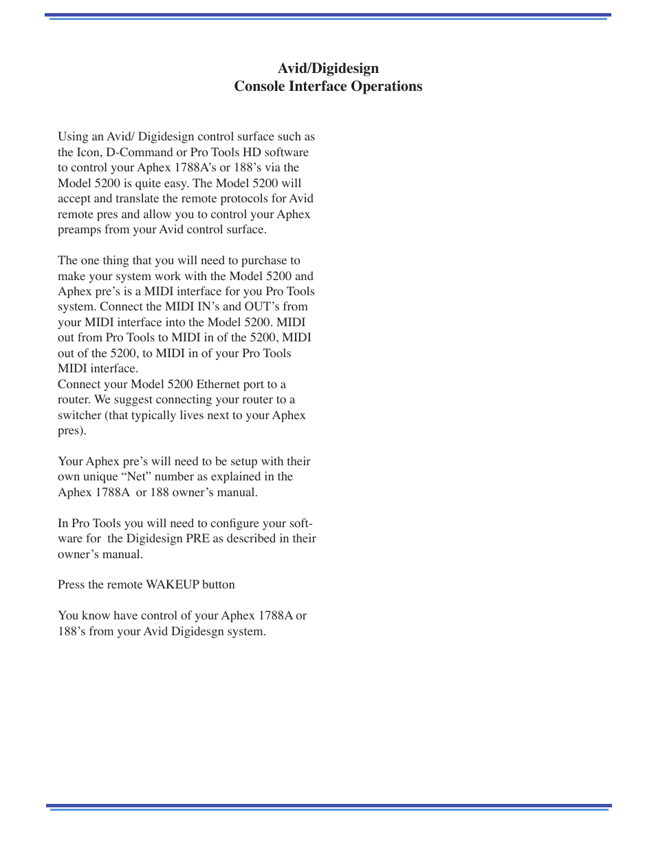 Aphex 5200 RC Interface User Manual | Page 5 / 12