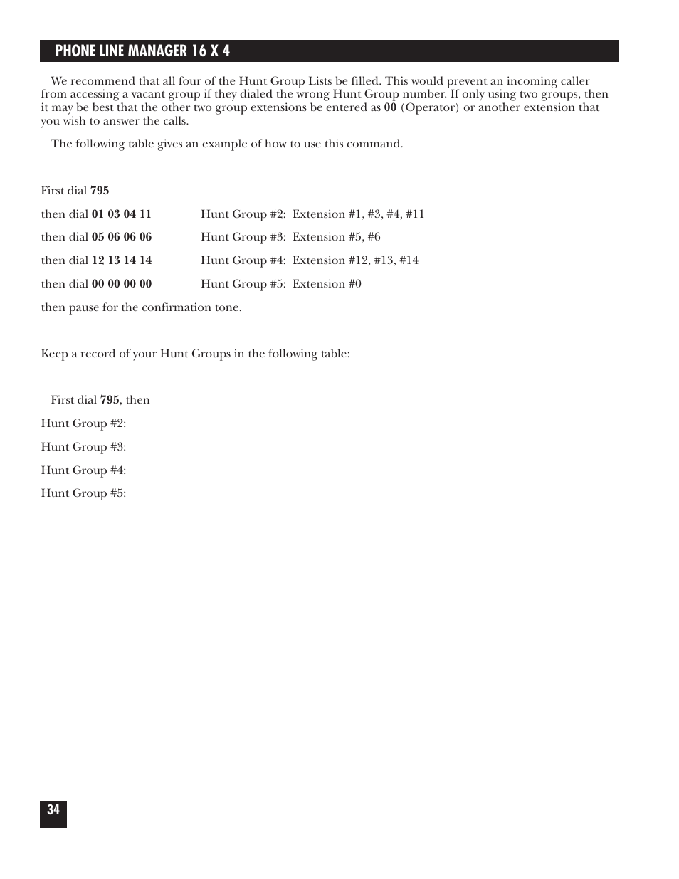 Phone line manager 16 x 4 | Black Box FX160A User Manual | Page 33 / 65