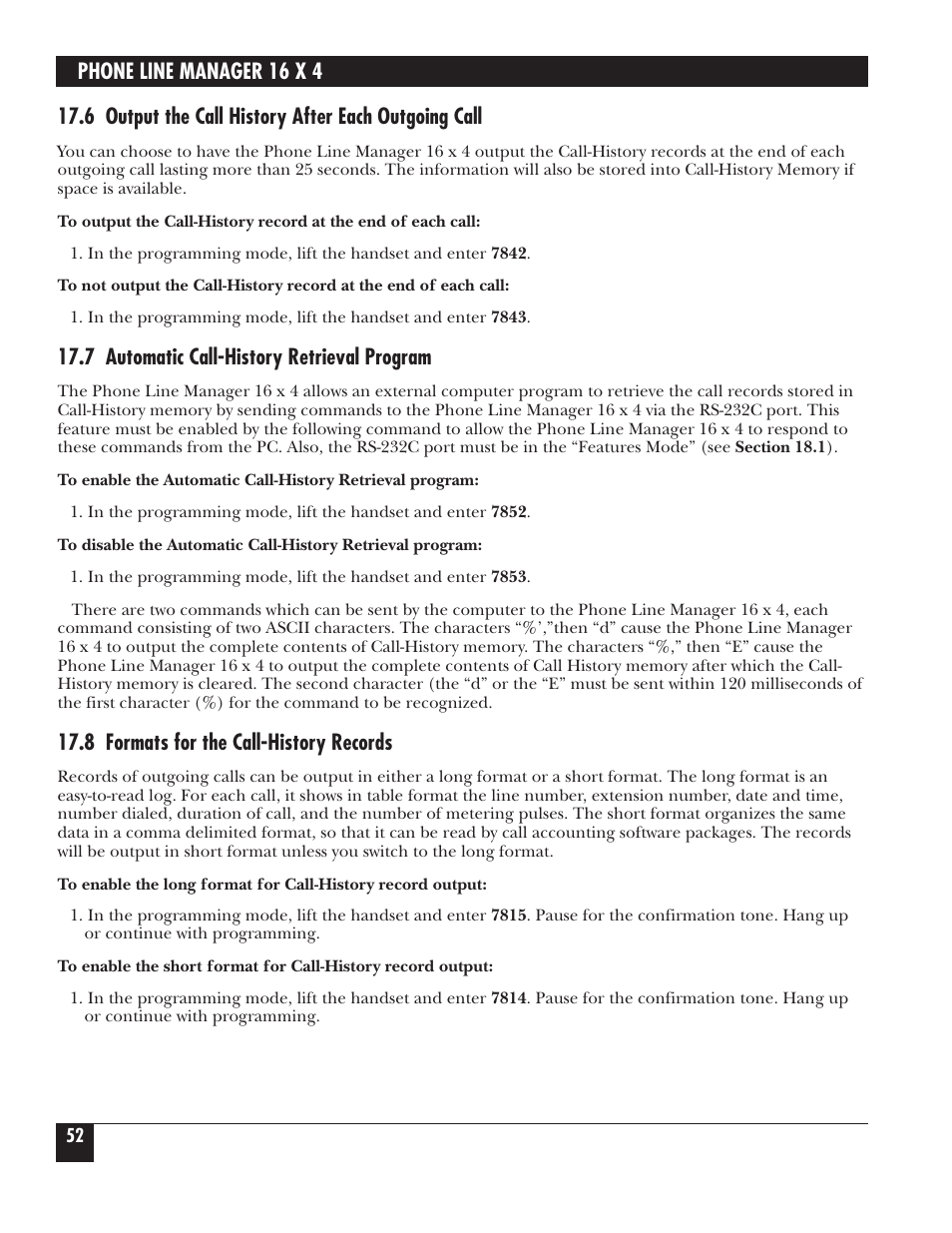 Black Box FX160A User Manual | Page 51 / 65