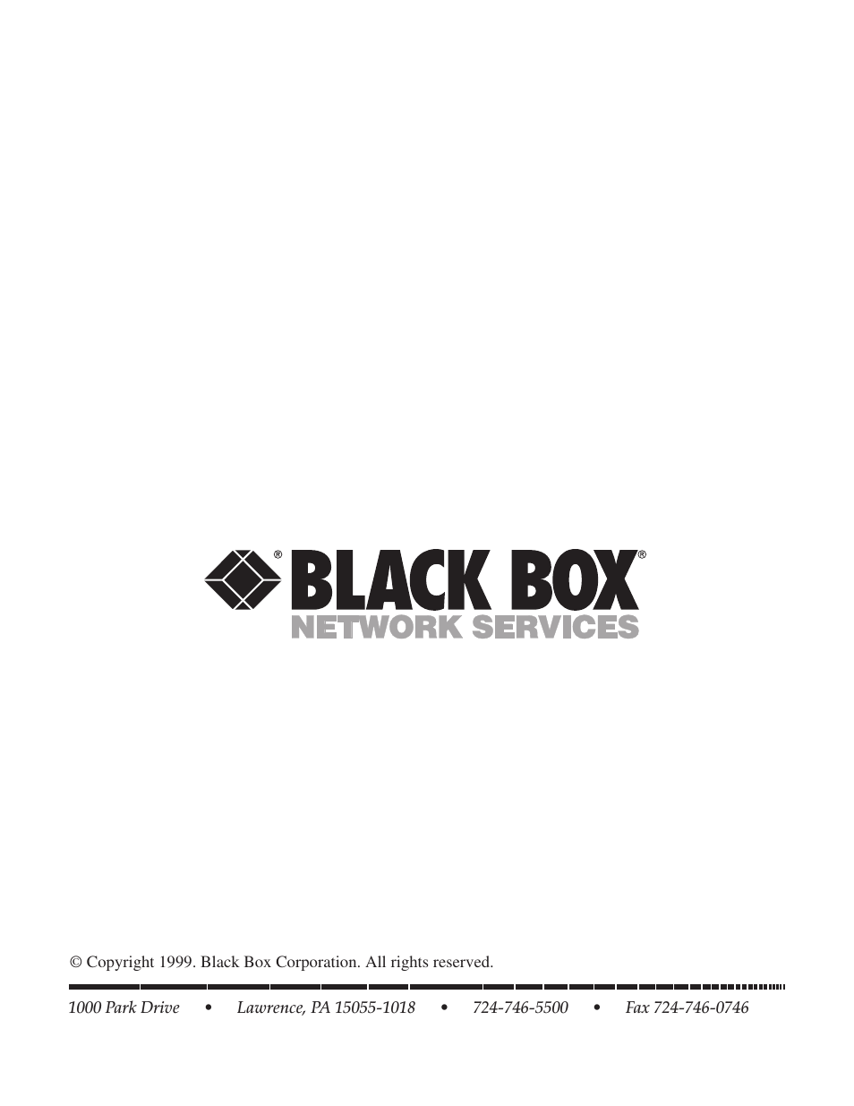 Black Box FX160A User Manual | Page 65 / 65