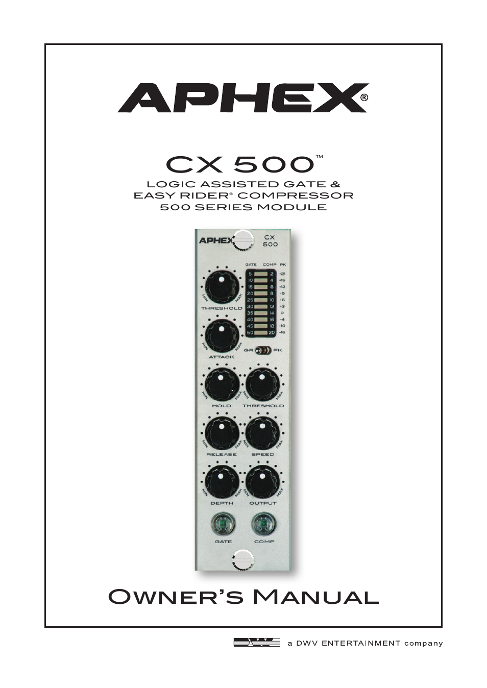 Aphex Project 500 User Manual | 12 pages