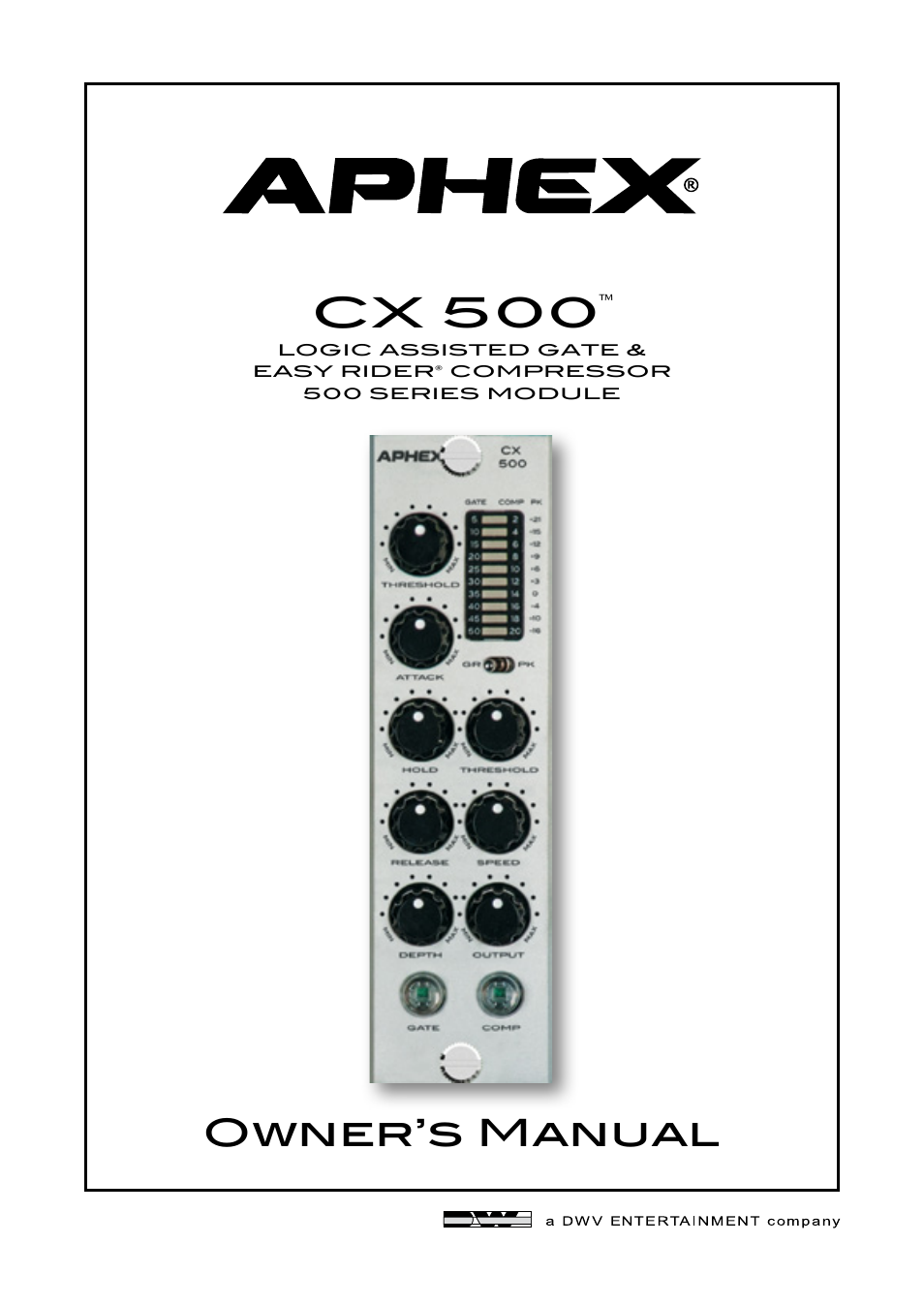 Aphex Project 500 User Manual | 7 pages