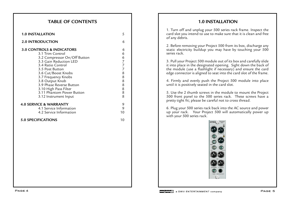 Aphex CX 500 User Manual | Page 3 / 7