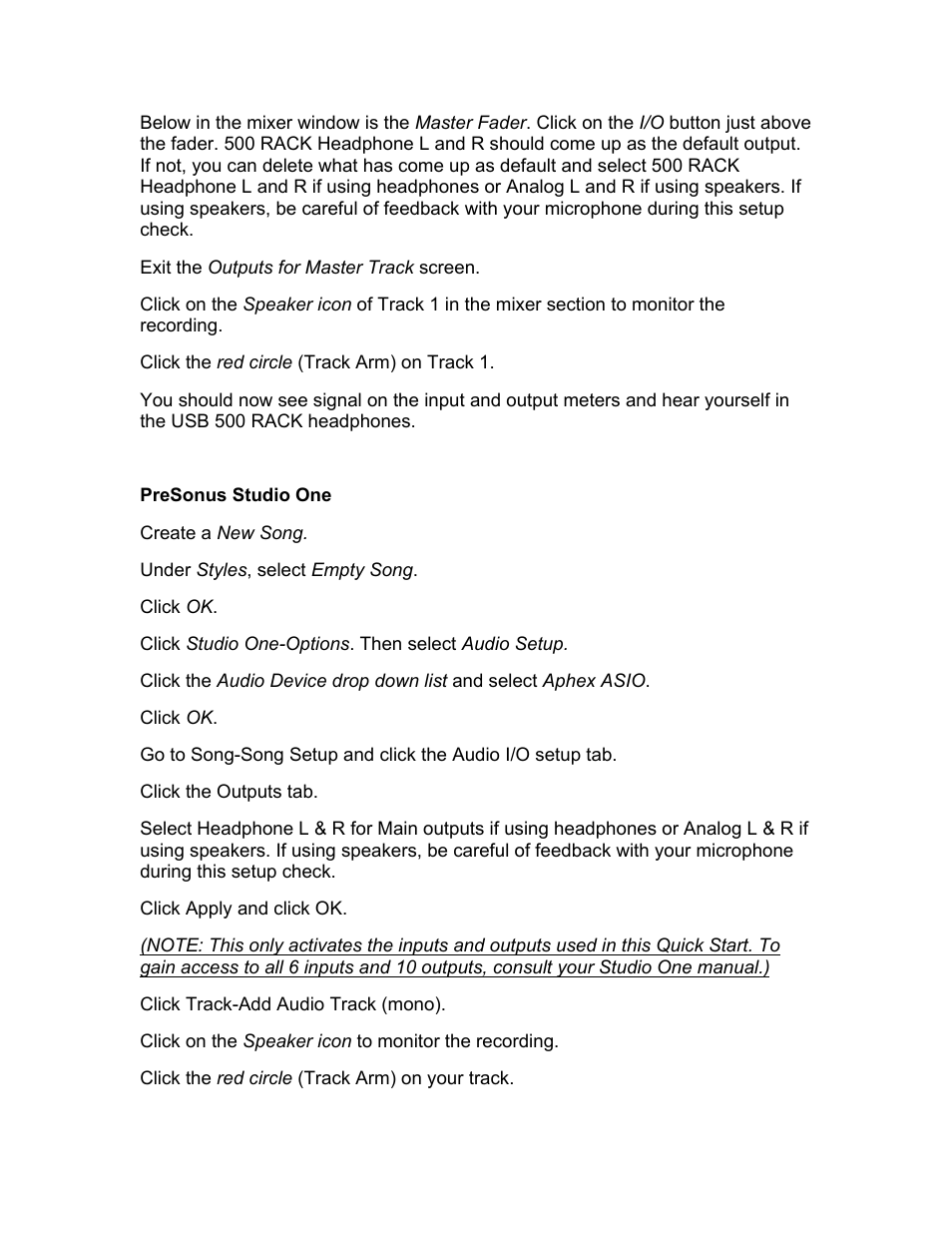 Aphex USB 500 Rack User Manual | Page 3 / 7