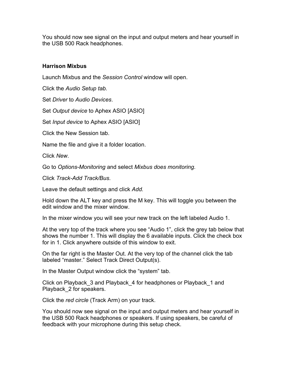 Aphex USB 500 Rack User Manual | Page 4 / 7