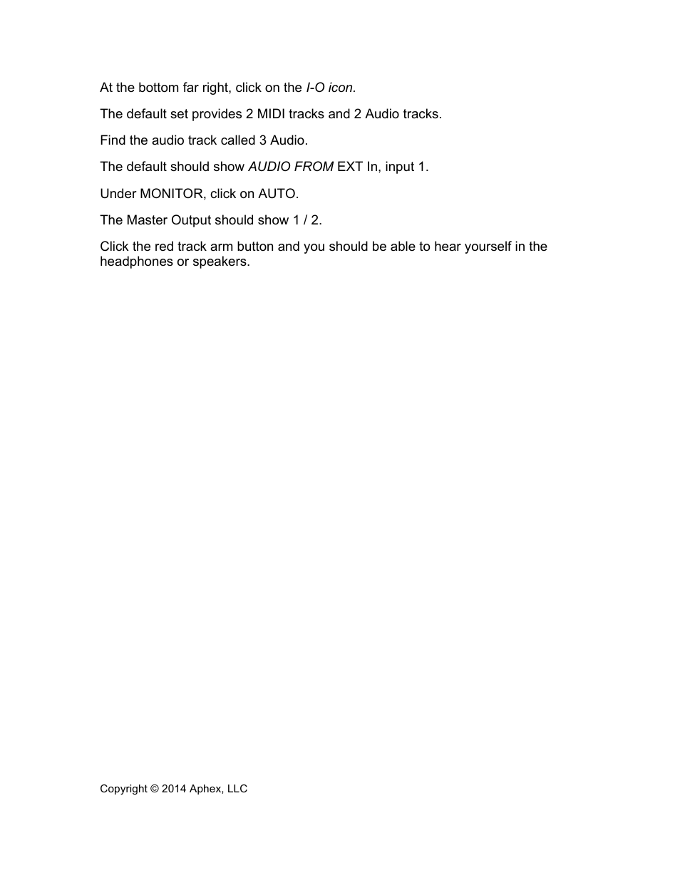 Aphex IN2 User Manual | Page 8 / 8