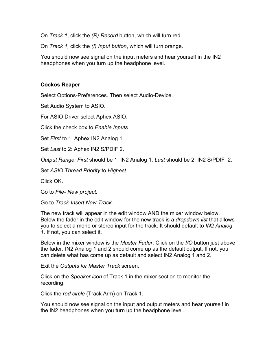 Aphex IN2 User Manual | Page 2 / 6