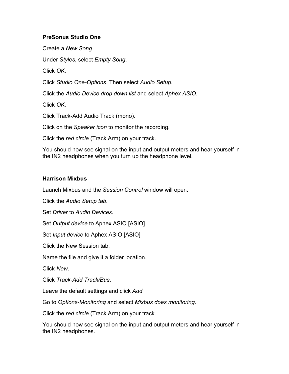 Aphex IN2 User Manual | Page 3 / 6