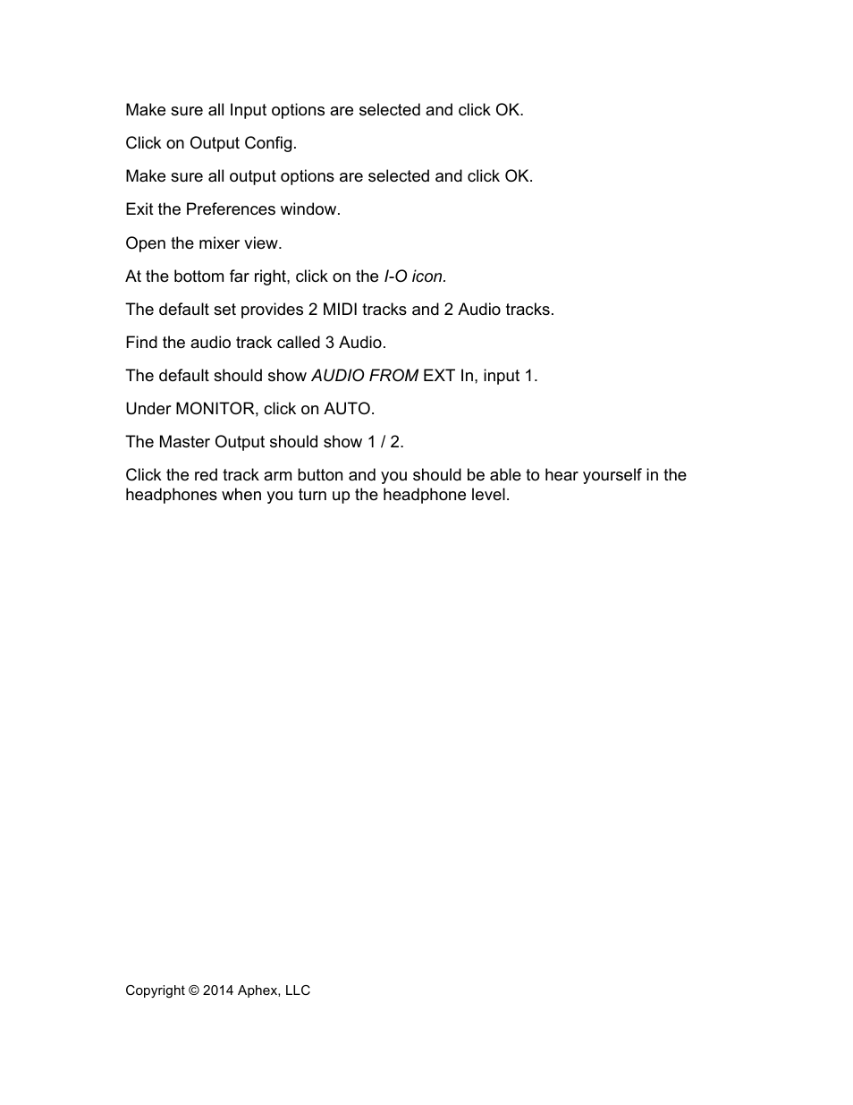 Aphex IN2 User Manual | Page 6 / 6