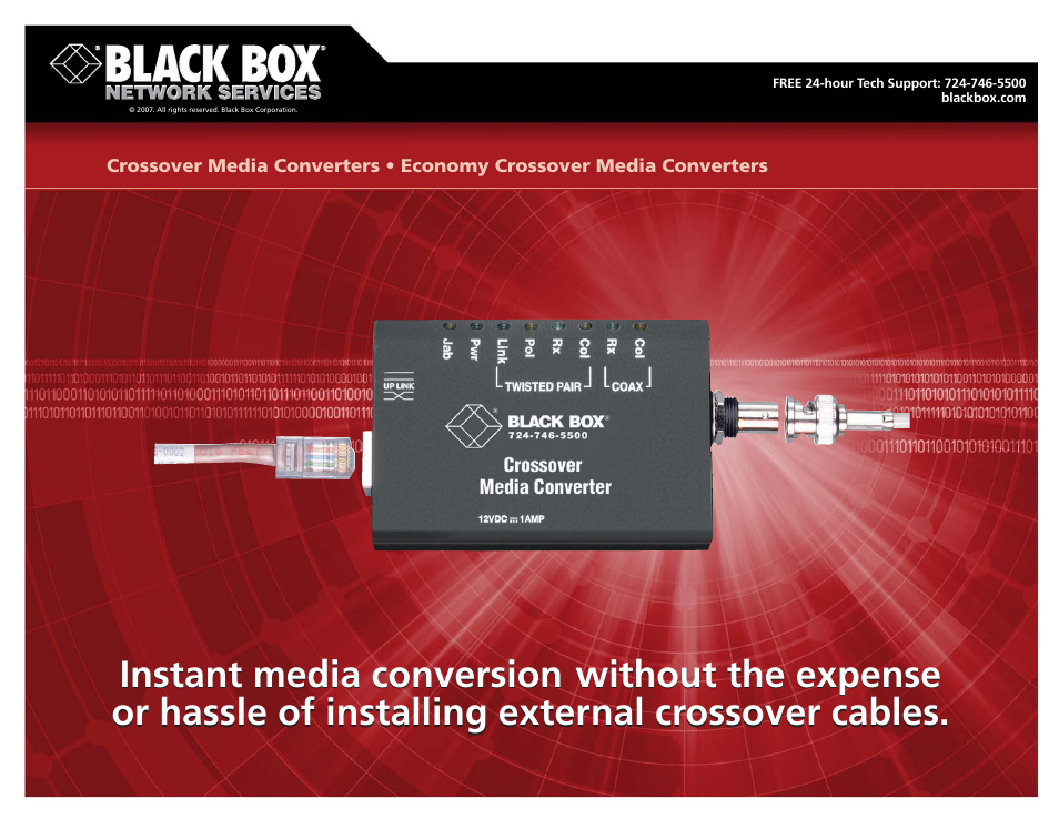 Black Box LE1501A-R2LE1502A-R3 User Manual | 3 pages