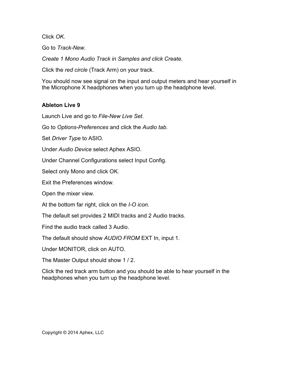 Aphex Microphone X User Manual | Page 6 / 6