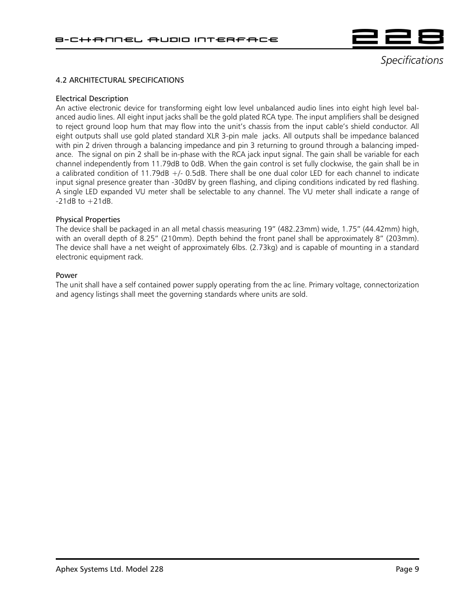 Aphex 228 User Manual | Page 10 / 24