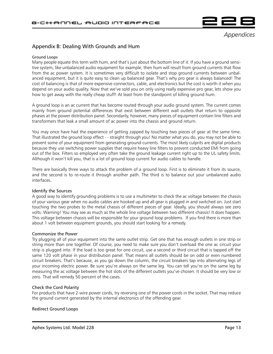 Aphex 228 User Manual | Page 14 / 24