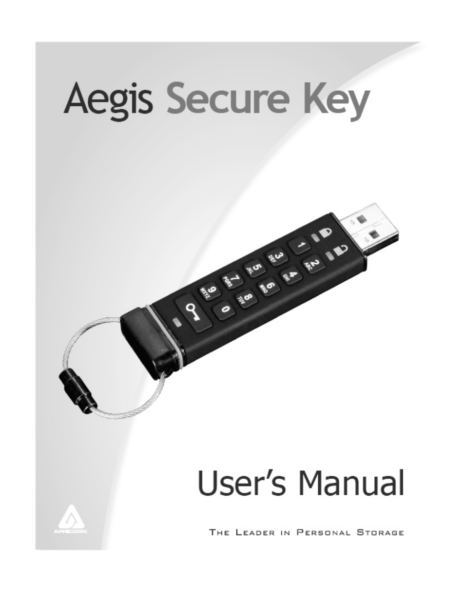 Apricorn Aegis Secure Key - USB 2.0 Flash Drive User Manual | 10 pages